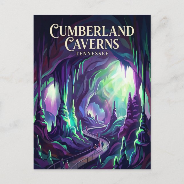 Cumberland Caverns Tennessee Vykort (Framsida)