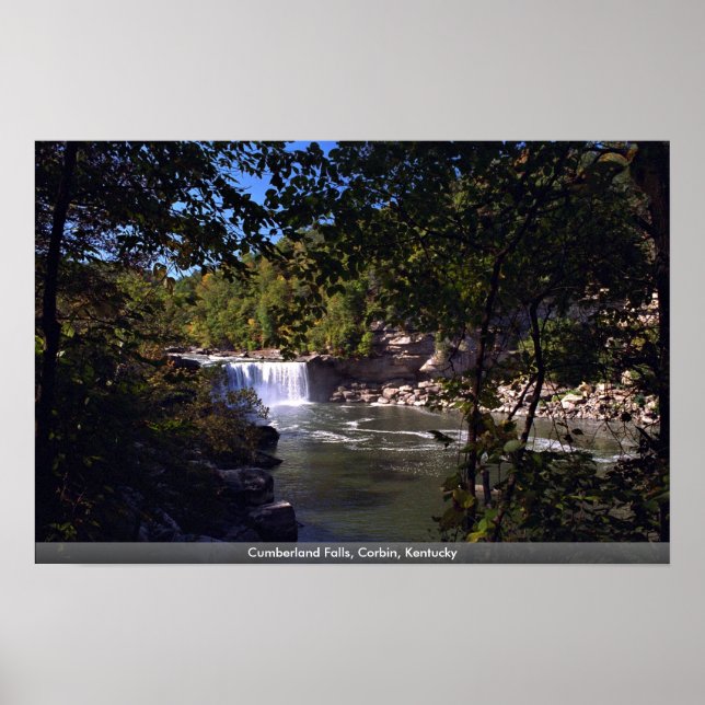 Cumberland Falls, Corbin, Kentucky Poster (Framsidan)