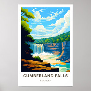 Cumberland Falls Kentucky Travel Skriv ut Poster