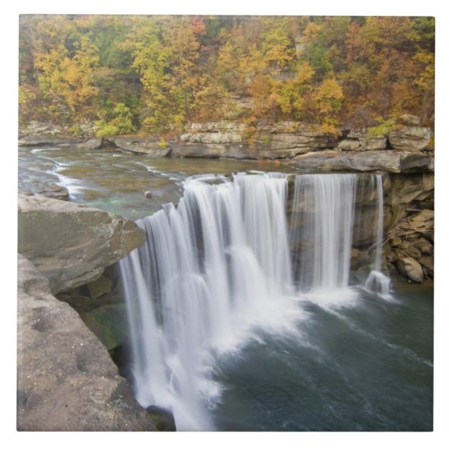 Cumberland Falls State Park nära Corbin Kentucky Kakelplatta (Framsidan)