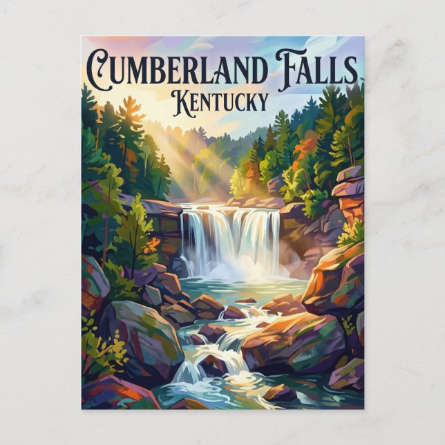 Cumberland Falls State Resort Park Kentucky Vykort (Framsida)
