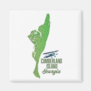 Cumberland Georgia Karta Magnet
