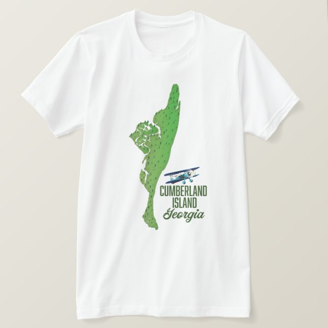 Cumberland, Georgien, Karta T Shirt (Design framsida)