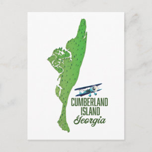 Cumberland, Georgien, Karta Vykort