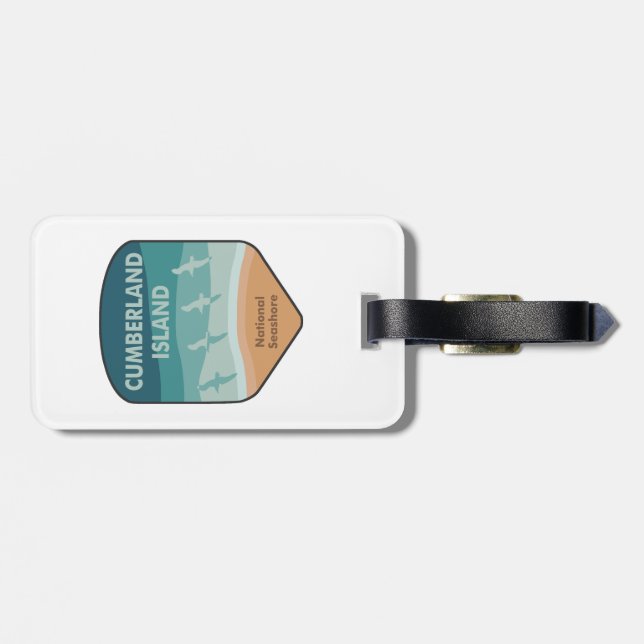 Cumberland Island National Seashore Fiskmåsar Bagagebricka (Baksida Vågrät)