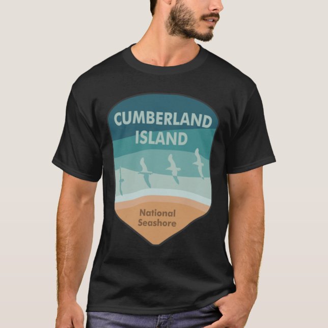 Cumberland Island National Seashore Georgia Seagul T Shirt (Framsida)