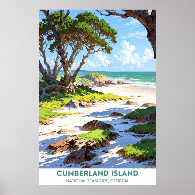Cumberland Island, National Seashore, Georgien Poster (Framsidan)