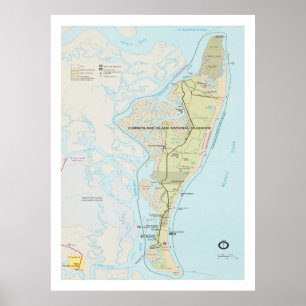 Cumberland Island National Seashore Karta (1991) Poster