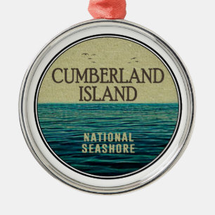 Cumberland Island National Seashore Ocean Birds Julgransprydnad Metall