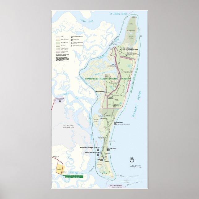 Cumberland Island National Seashore Poster (Framsidan)
