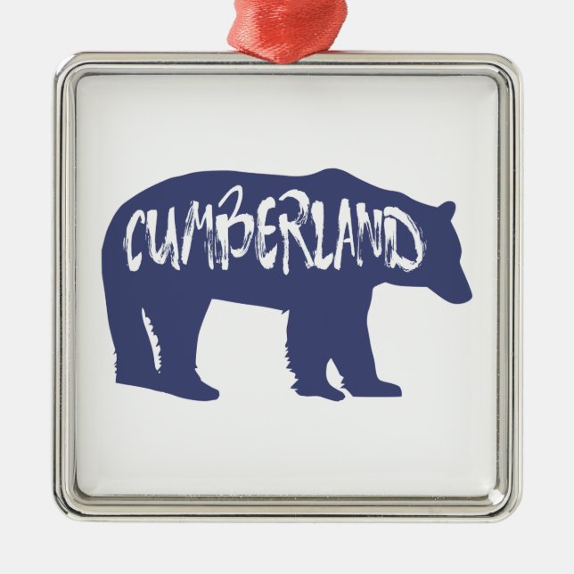 Cumberland Maryland Bear Julgransprydnad Metall (Framsidan)