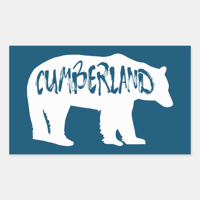 Cumberland Maryland Bear Rektangulärt Klistermärke (Framsida)