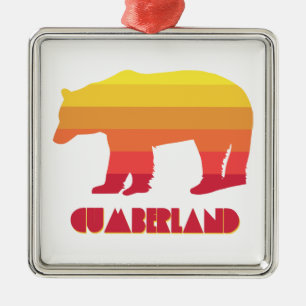Cumberland Maryland Rainbow Bear Julgransprydnad Metall