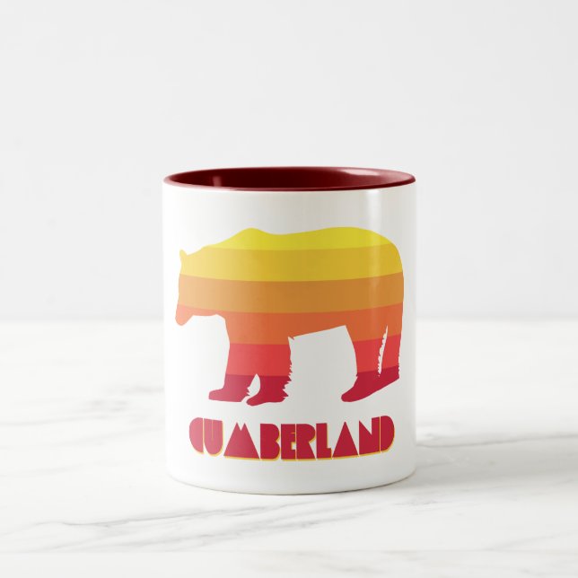 Cumberland Maryland Rainbow Bear Två-Tonad Mugg (Center)