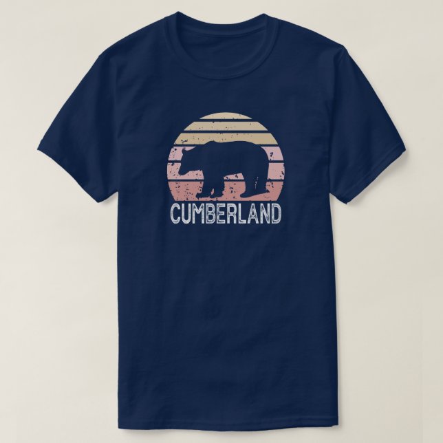 Cumberland Maryland Retro Bear T Shirt (Design framsida)