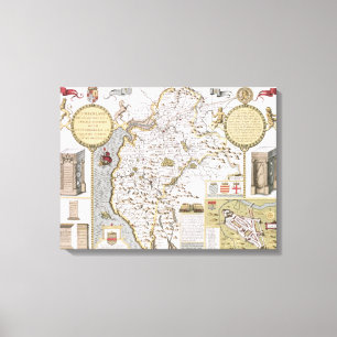 Cumberland och den forntida staden av Carlile Canvastryck