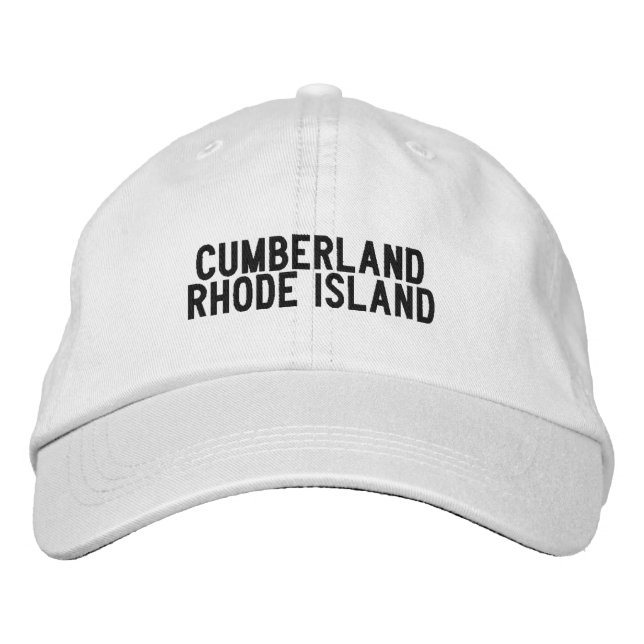 CUMBERLAND Rhode Island-mössa Broderad Keps (Framsida)