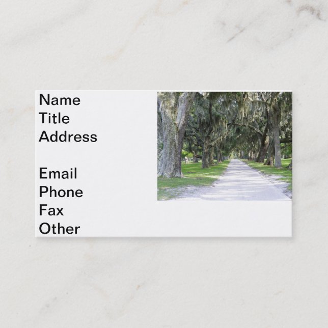 Cumberland slinga visitkort (Framsida)