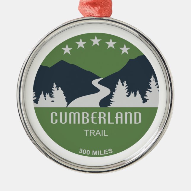 Cumberland Trail Tennessee Julgransprydnad Metall (Framsidan)