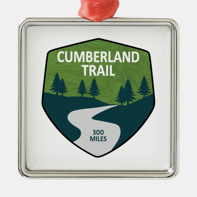 Cumberland Trail Tennessee Julgransprydnad Metall (Framsidan)