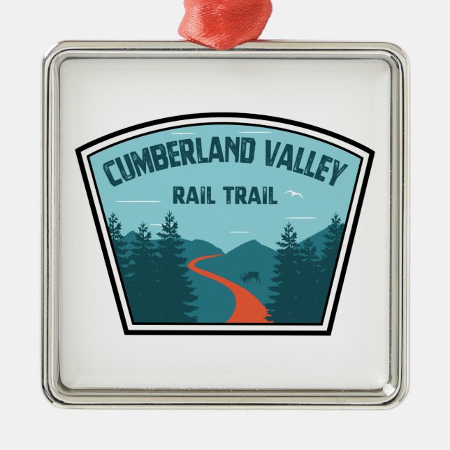 Cumberland Valley Rail Trail Julgransprydnad Metall (Framsidan)