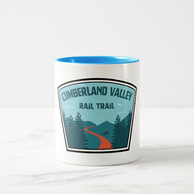 Cumberland Valley Rail Trail Två-Tonad Mugg (Center)