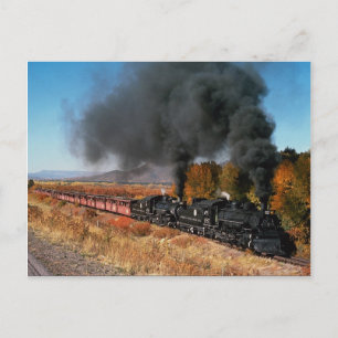 Cumbres and Toltec Railroad, 487 and 484, Vykort