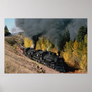 Cumbres and Toltec Railroad, 487 and 484m, Poster