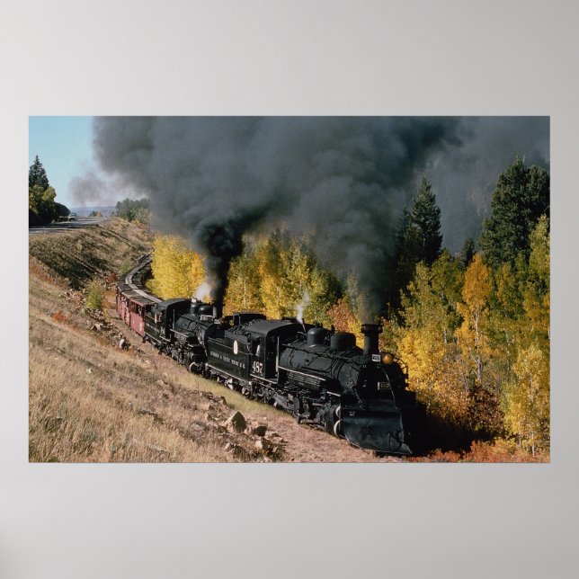 Cumbres and Toltec Railroad, 487 and 484m, Poster (Framsidan)