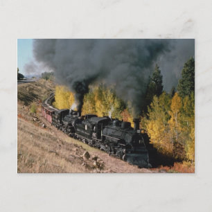 Cumbres and Toltec Railroad, 487 and 484m, Vykort