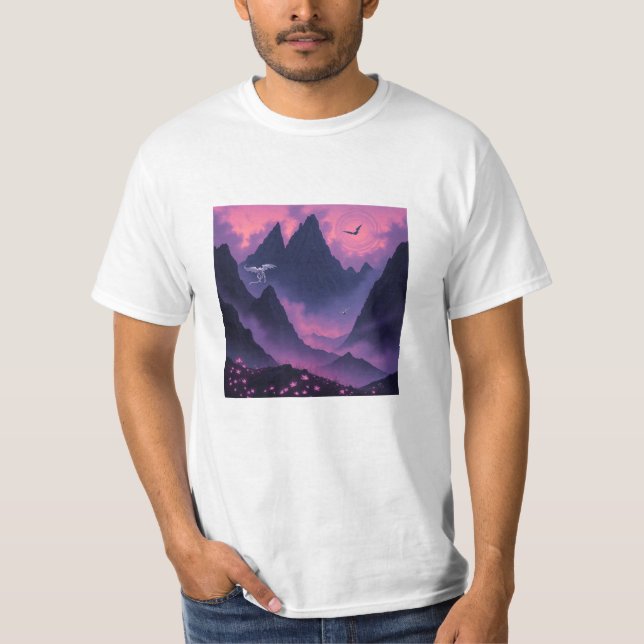 Cumbres y Dragones Economica T Shirt (Framsida)