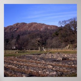 Cumbria Postcard Cushion Roman Fort Poster