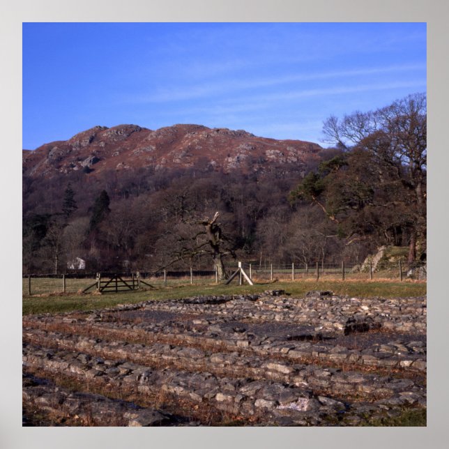 Cumbria Postcard Cushion Roman Fort Poster (Framsidan)