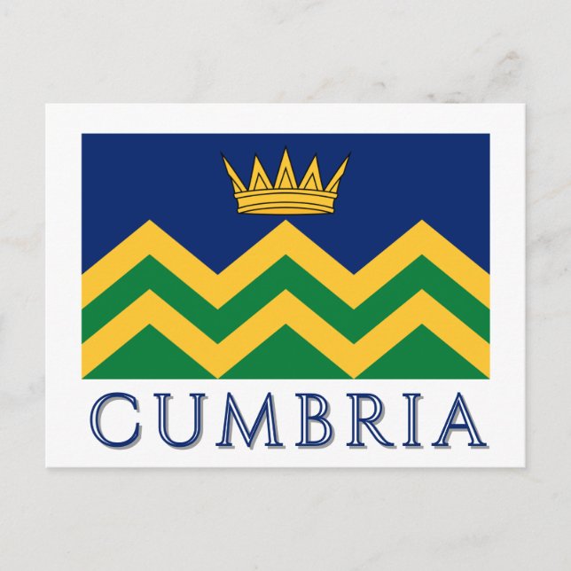 Cumbriaflagga (från och med 2025) vykort (Framsida)