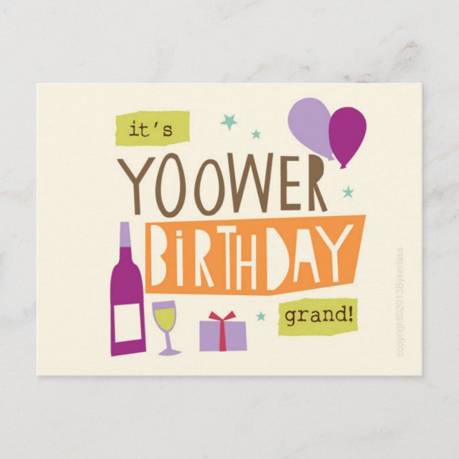 Cumbrian Birthday-postkort Vykort (Framsida)