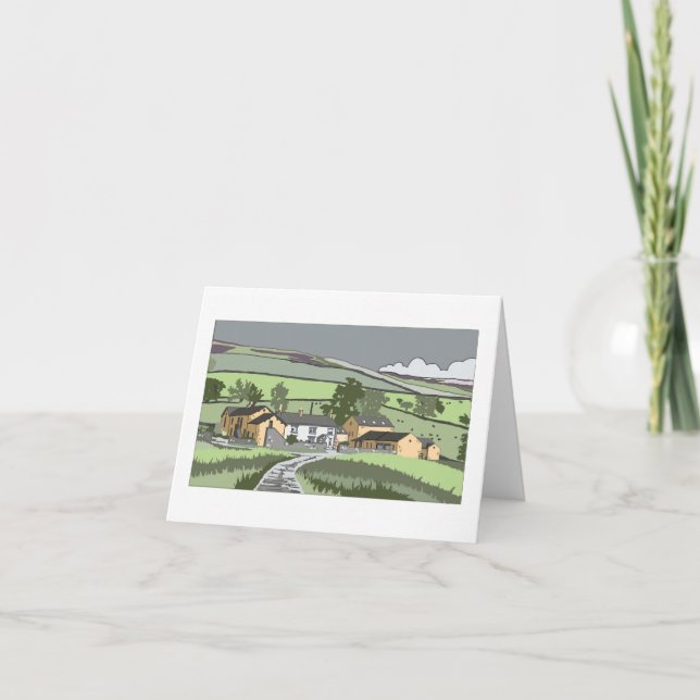Cumbrian Farmhouse Note-kort Helgkort (Framsida)
