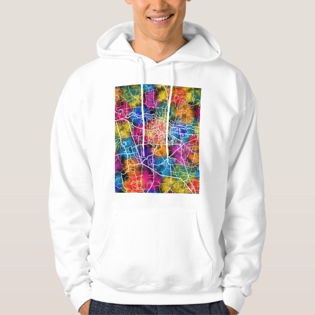 Cumilla Bangladesh City Map Hoodie (Framsida)