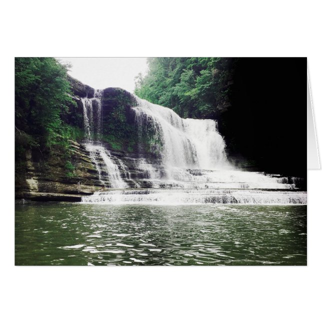 Cumminfall Hälsningskort (Framsidan Horizontal)