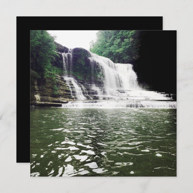 Cumminfall Inbjudningar (Fram/baksida)