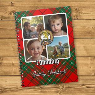 Cumming Familj Foto Collage Anteckningsbok