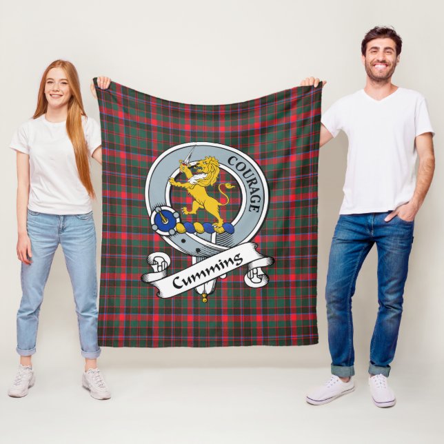 Cumming Hunting Ancient Klan Badge Tartan Play Fleecefilt (På plats)