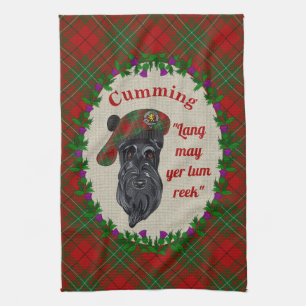 Cumming Scottie Hund Köks Handduk Kökshandduk