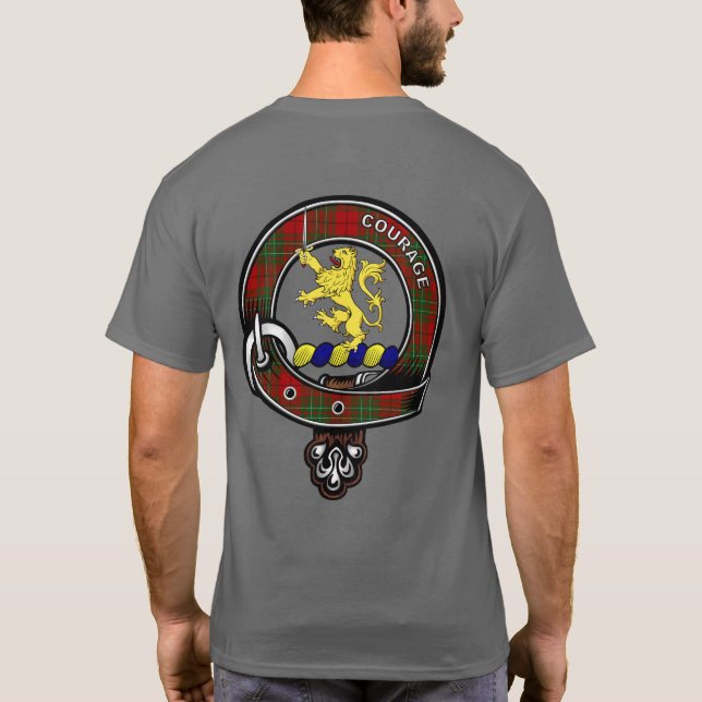 Cumming Tartan Klan Badge T-Shirt (Baksida)