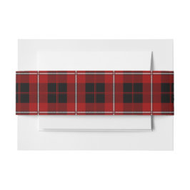 Cummingham Scottish Tartan Belly Band Band För Inbjudningskort