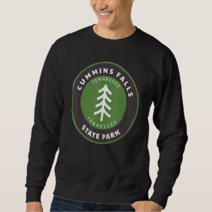 Cummins Falls State Park Tennessee Tn Forest Badge Lång Ärmad Tröja