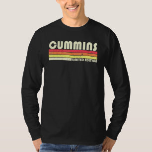 Cummins Surname Retro Vintage 80s 90:s Birthday Re T Shirt