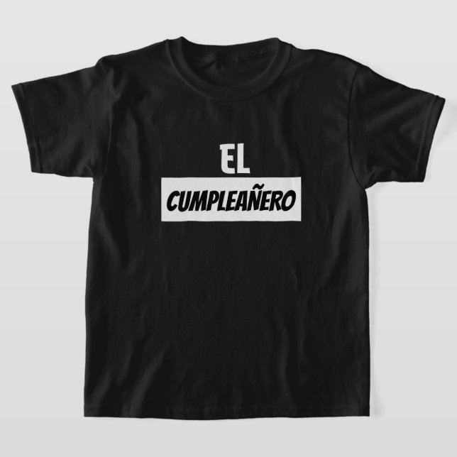 Cumpleañero Boys T Shirt (Laydown)