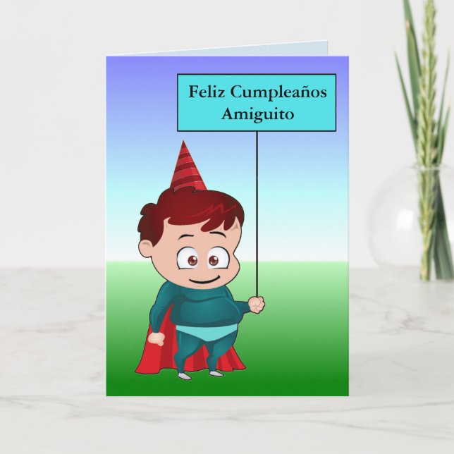 Cumpleaños Amiguito Kort (Framsida)