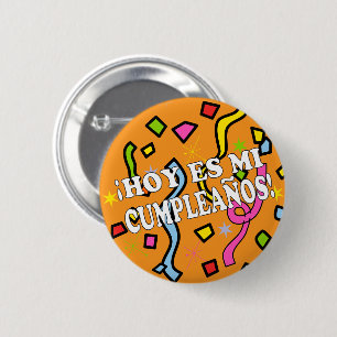 Cumpleaños Birhday för Hoyes mi i spanjor Knapp