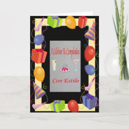 Cumpleaños lurar estilo kort